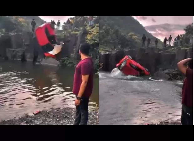 Car parked in Indore rolls into Lodhia Kund, injuring 1 person (WATCH).