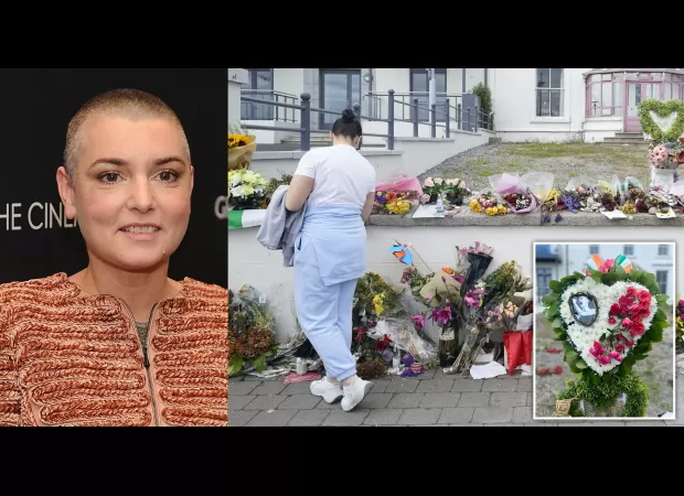 Fans of Sinéad O'Connor pay tribute to her, honoring her contribution to the women of Ireland. Floral tributes have been placed outside her home.