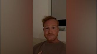 Greg Rutherford reports he's feeling better after being taken to the hospital for scratching his skin.