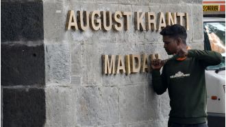 Activists criticize state govt for not allowing tributes at August Kranti Maidan.