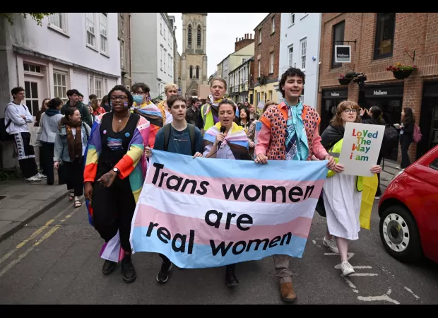 She's a woman, so why does she get questioned in the women's restroom?