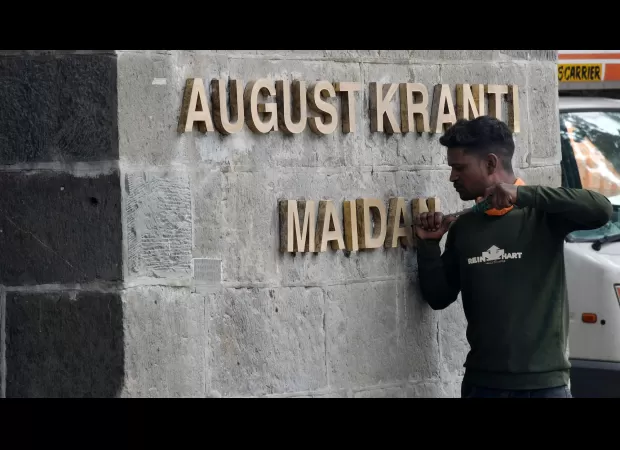 Activists criticize state govt for not allowing tributes at August Kranti Maidan.