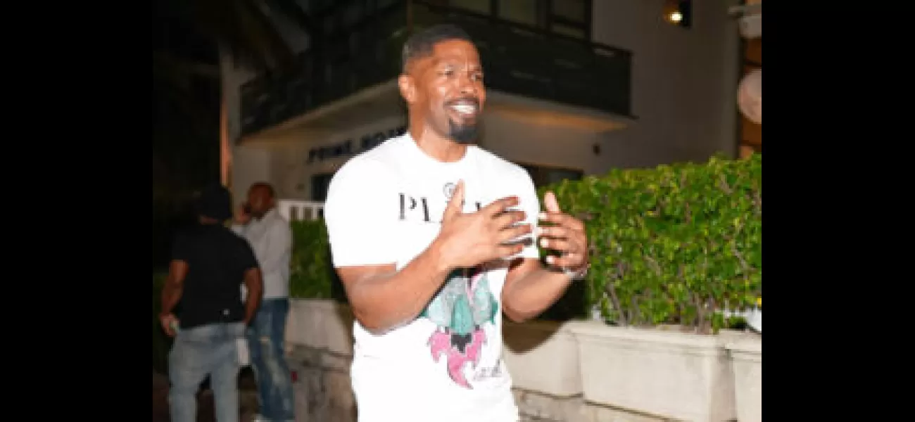 Jamie Foxx plays pickleball after health scare and being accused of anti-Semitism.