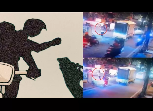 Bikers snatch woman's phone on a crossroad near Banaswadi Railway Station in Bengaluru. (Video included)