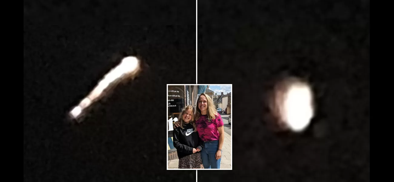 Mother and daughter pursue mysterious lights in car after seeing a 