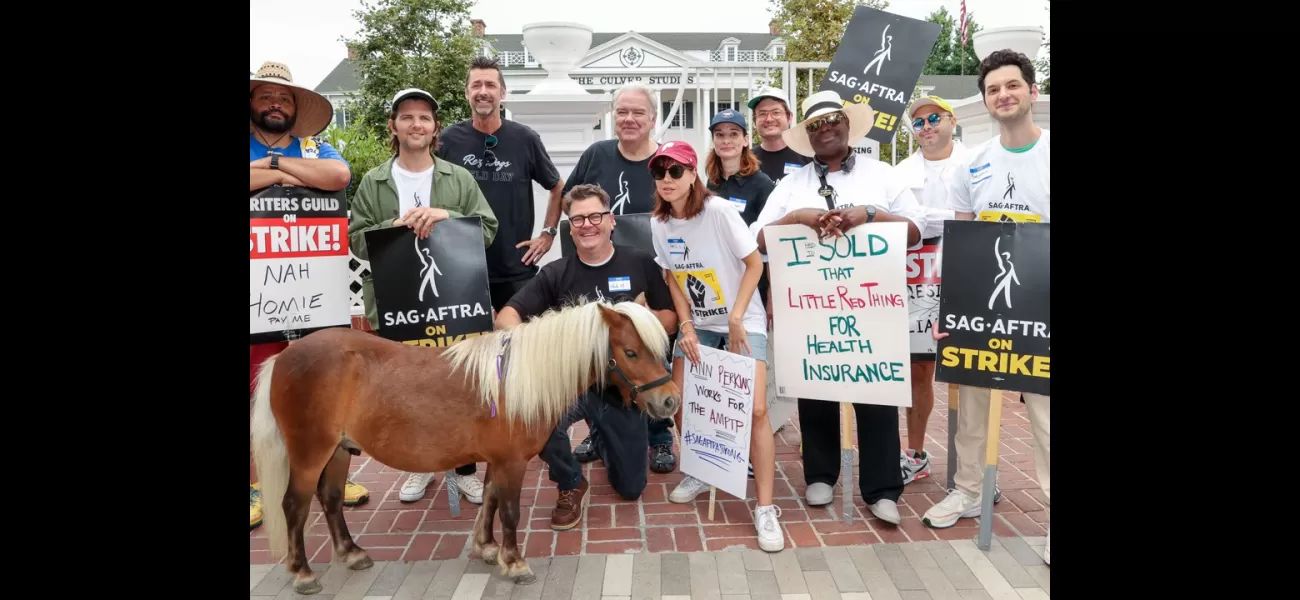 Li'l Sebastian joins in on the actors' strike for better working conditions.