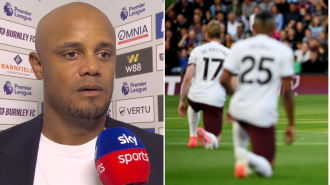 Vincent Kompany speaks out against Burnley fans for booing players for taking the knee.