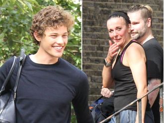 Bobby Brazier and Amanda Abbington encounter each other for the first time on Strictly.