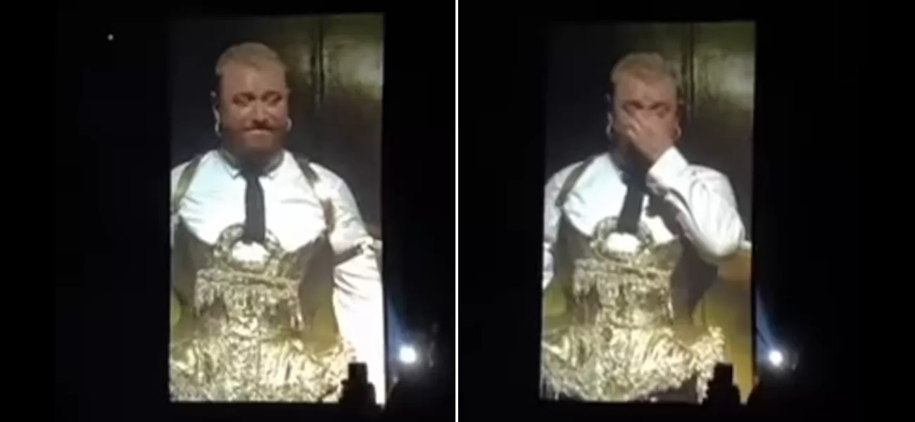 Sam Smith breaks down in tears on stage, overwhelmed by an emotional full-circle moment.