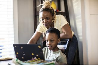 Parents set rules to keep kids safe online.