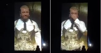 Sam Smith breaks down in tears on stage, overwhelmed by an emotional full-circle moment.