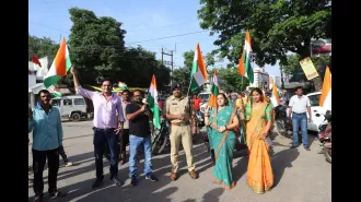 MP: Har Ghar Tiranga Abhiyaan picks up speed with bike rally to spread awareness.