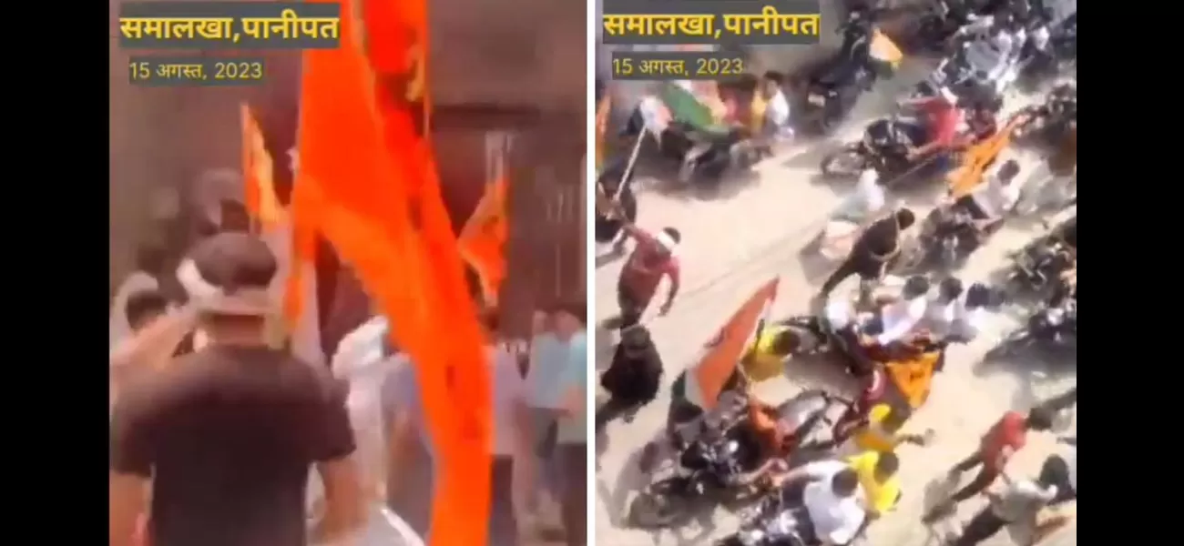 Group allegedly breaks into Panipat mosque on Independence Day, waving saffron flags and shouting religious slogans.