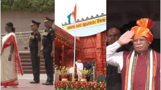 16 leaders display Indian National Flag on Independence Day, celebrating the nation's freedom.