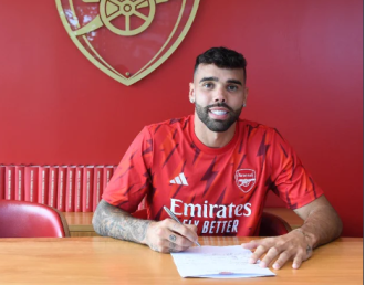 David sends congrats to Aaron on sealing his Arsenal transfer.