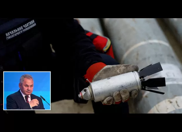 Russia warns it will use cluster bombs if US sends arms to Ukraine.