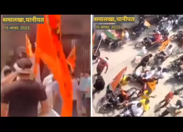 Group allegedly breaks into Panipat mosque on Independence Day, waving saffron flags and shouting religious slogans.