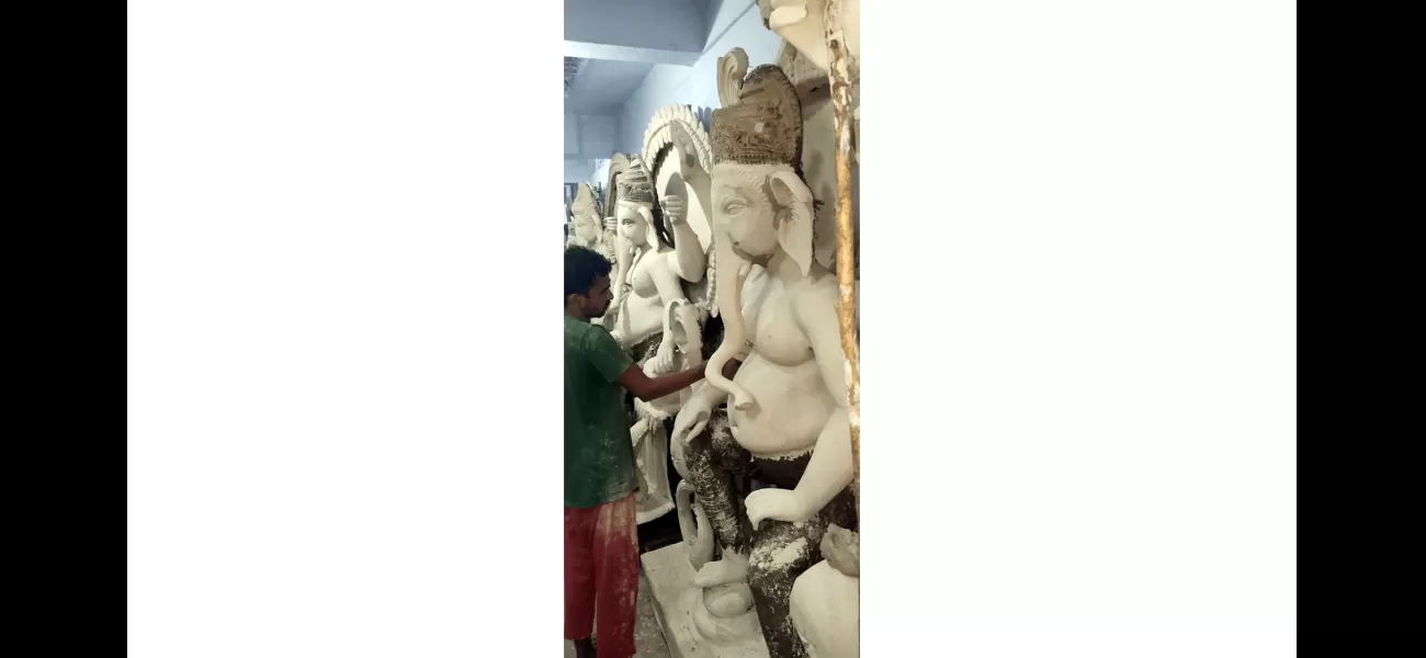 75,000 eco-friendly Ganesh idols ready in Bhopal for the festival season.