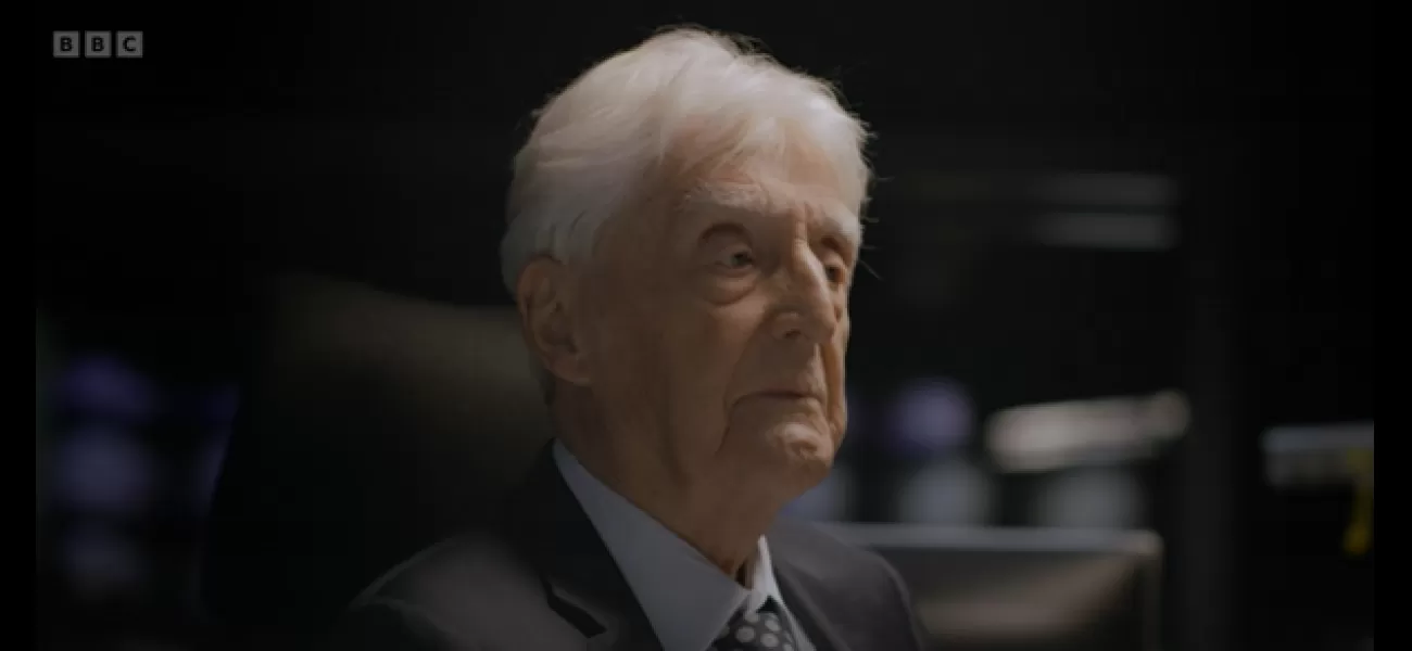 Michael Parkinson gets emotional in a clip of his favorite interview, shown again.
