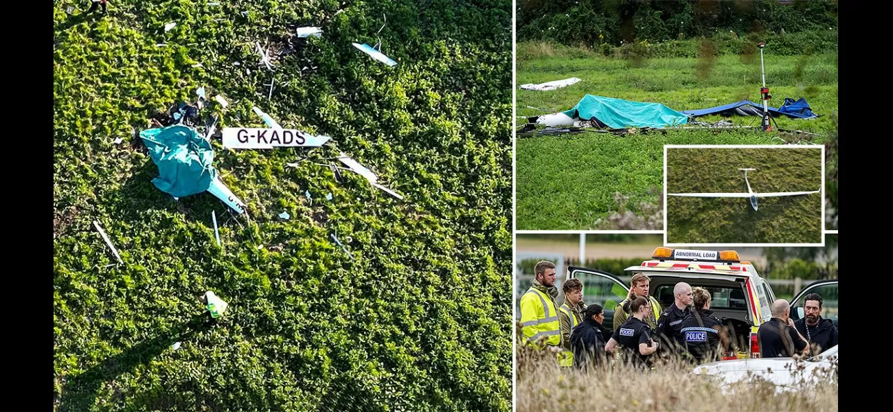 Pilot dies in tragic collision of two gliders in mid-air.