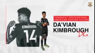 13-year-old Da'vian Kimbrough signs professional contract with Republic FC First Team.