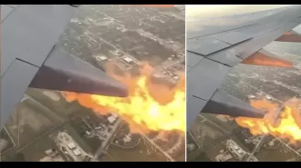 Fireballs shooting out of plane wing cause fear: 