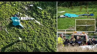 Pilot dies in tragic collision of two gliders in mid-air.