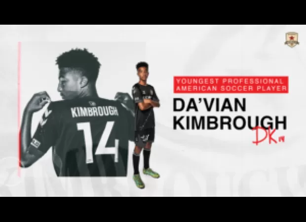 13-year-old Da'vian Kimbrough signs professional contract with Republic FC First Team.