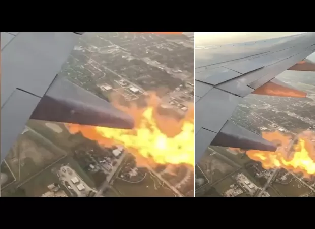Fireballs shooting out of plane wing cause fear: 