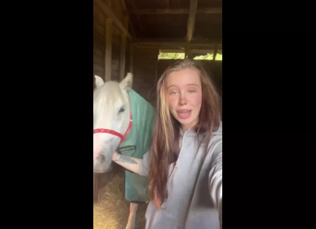 TV star faced an intimidating situation when an angry tractor driver confronted them for asking him to slow down for their horse.