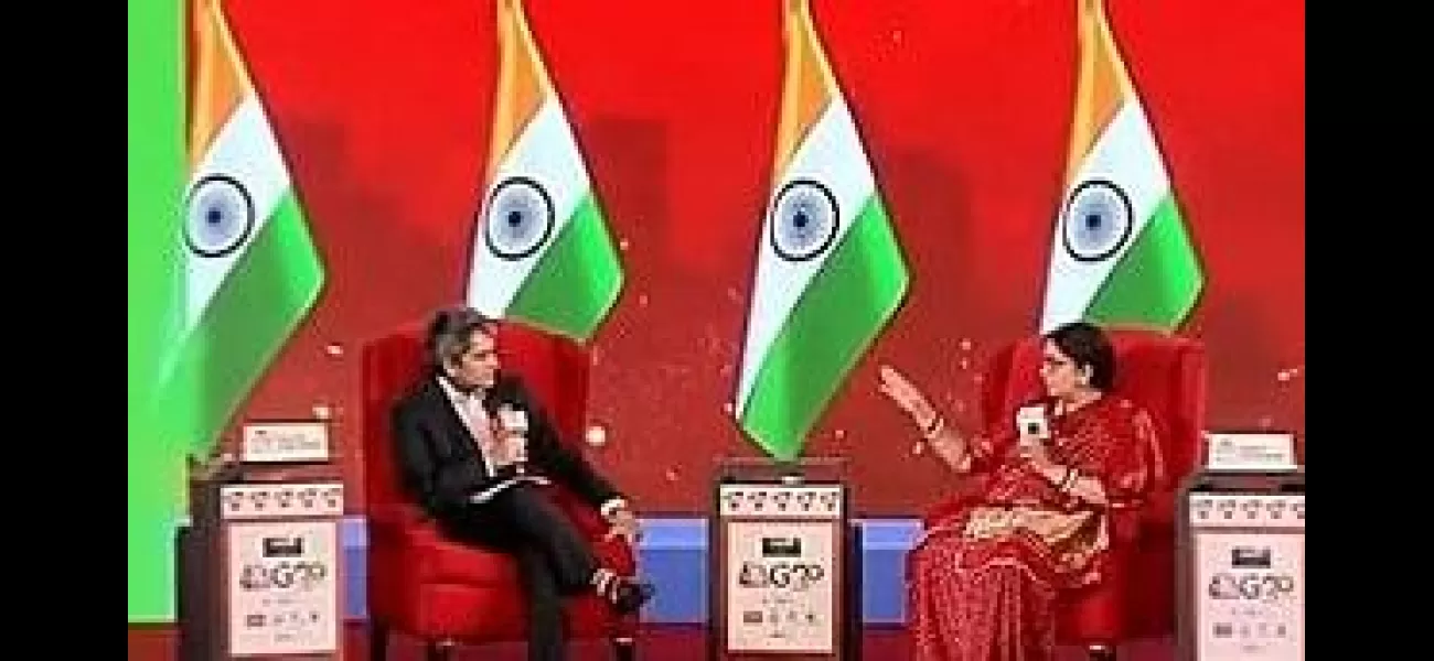 Smriti Irani responds to question on tomato price hike with humorous quip about Sudhir Chaudhary's jail days.