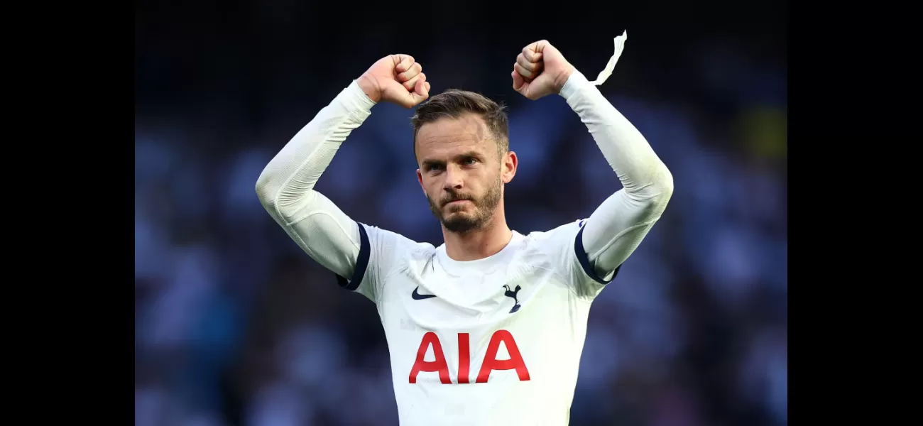 James Maddison leaves Tottenham's win over Man U on crutches.