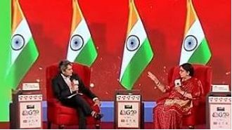 Smriti Irani responds to question on tomato price hike with humorous quip about Sudhir Chaudhary's jail days.