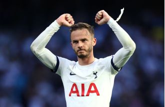 James Maddison leaves Tottenham's win over Man U on crutches.