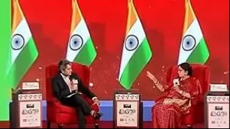Smriti Irani responds to question on tomato price hike with humorous quip about Sudhir Chaudhary's jail days.