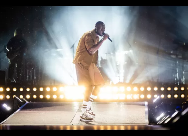 Stormzy puts on an epic performance in the pouring rain at All Points East festival, hailed as 