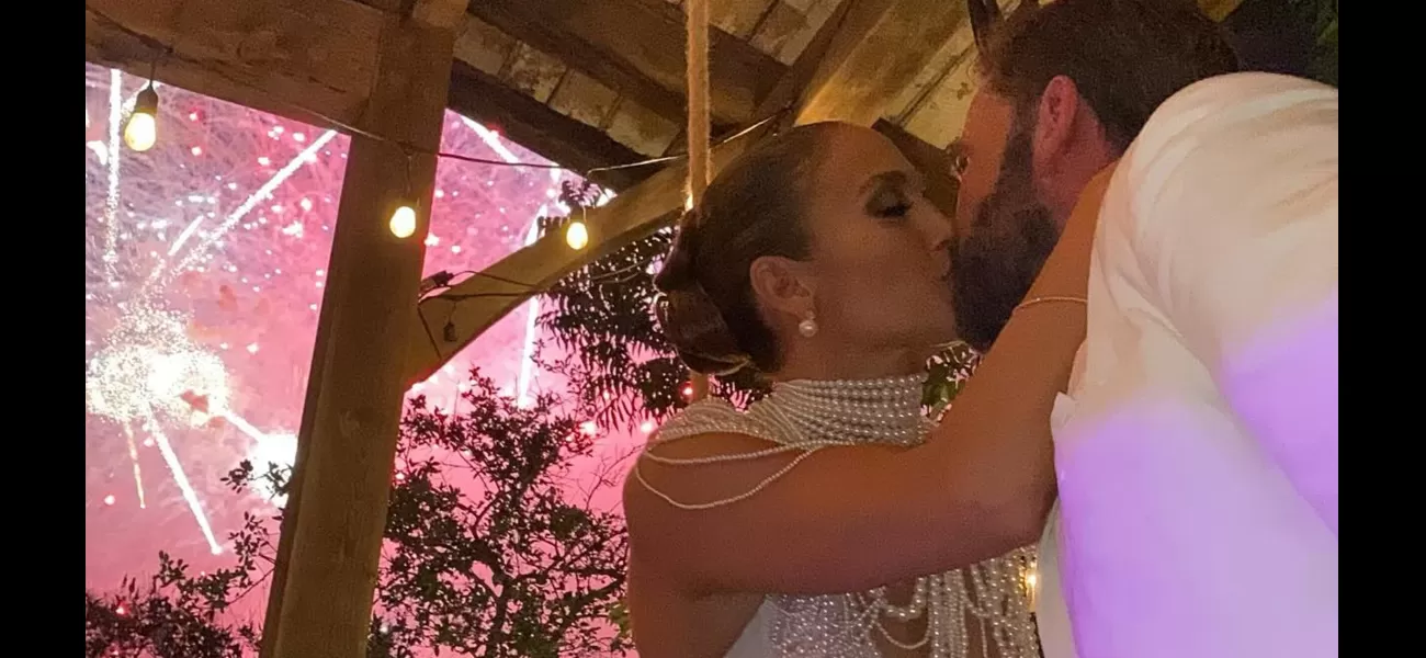 JLo shares unseen photos to celebrate her 1 year anniversary with Ben Affleck.