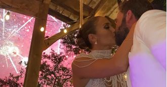 JLo shares unseen photos to celebrate her 1 year anniversary with Ben Affleck.