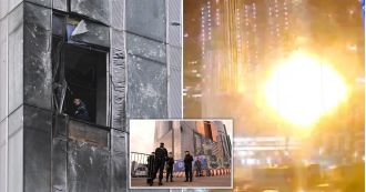 Drones have struck Moscow six nights in a row, hitting a building in the city center.