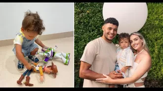 Perrie Edwards' son Axel looks like a character from Toy Story in the sweetest outfit for his 2nd birthday.