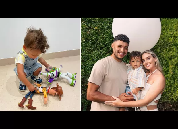 Perrie Edwards' son Axel looks like a character from Toy Story in the sweetest outfit for his 2nd birthday.