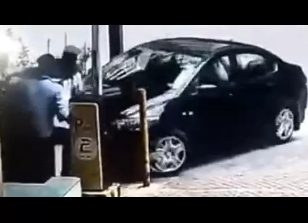 Woman crashes car into 3 people, says 