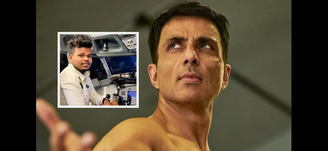 Sonu Sood enabled an airline cleaner to become a pilot, with his encouragement transforming the cleaner's life.