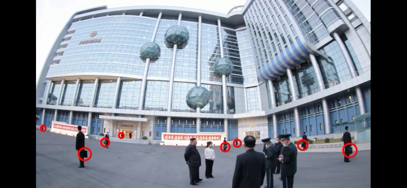 Kim Jong-un has bodyguards carrying briefcases to guard against assassins.
