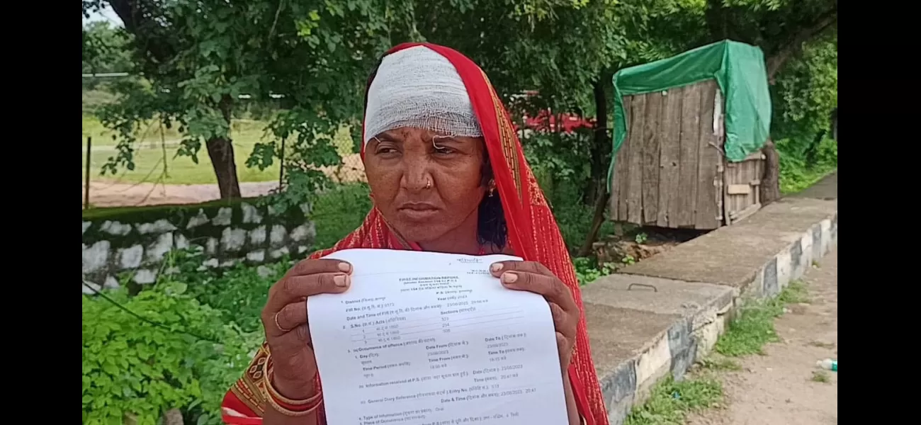Woman brutally attacked for not wearing a veil in a village near Chhatarpur, India.