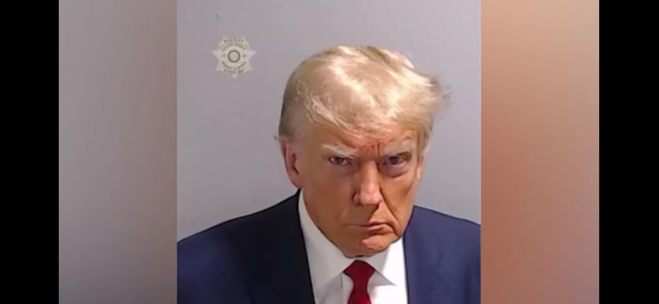 Donald Trump scowling as he stares into the camera for an unexpected mugshot.