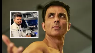 Sonu Sood enabled an airline cleaner to become a pilot, with his encouragement transforming the cleaner's life.
