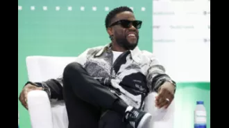 Kevin Hart has to use a wheelchair after challenging a former NFL player to a race.
