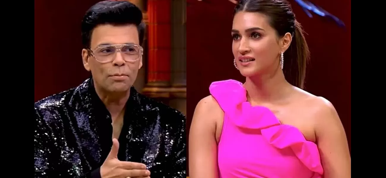 Karan Johar's old video of him asking Kriti Sanon if she is jealous of Alia Bhatt goes viral.