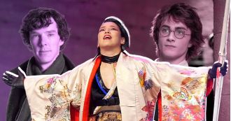 Hikaru Shida learned English by watching Harry Potter and Benedict Cumberbatch films.